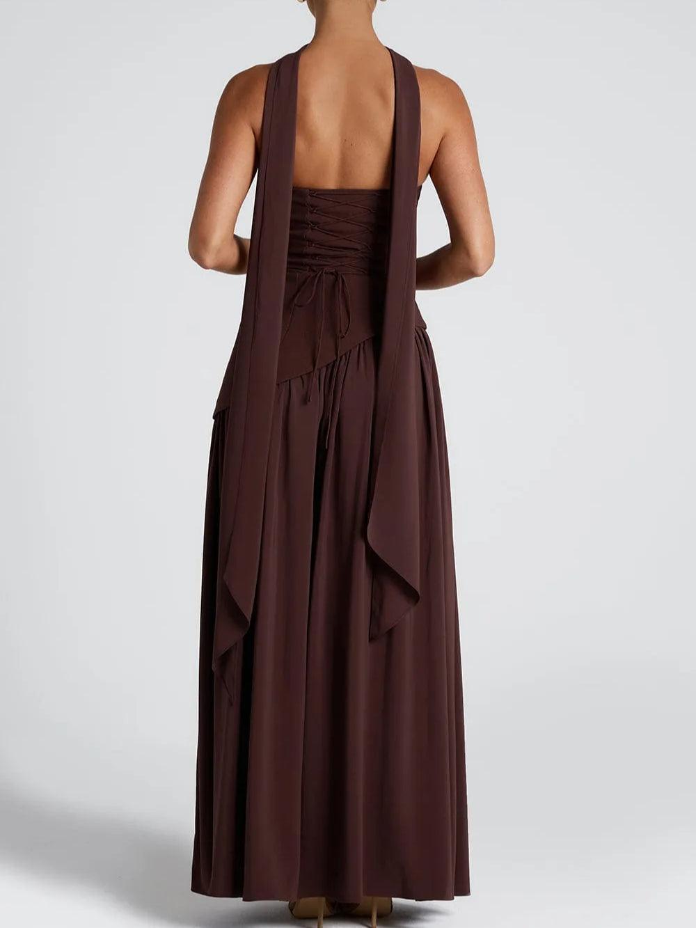 Milionera Pale Yellow Maxi Dress - Strapless & High Slit Fit